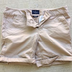 American eagle khaki shorts